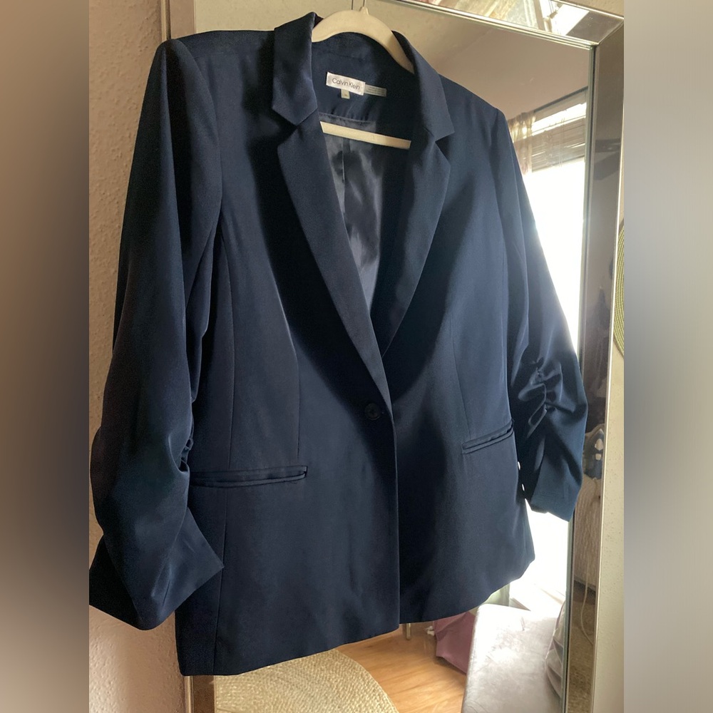 Calvin Klein Navy Blazer Jacket